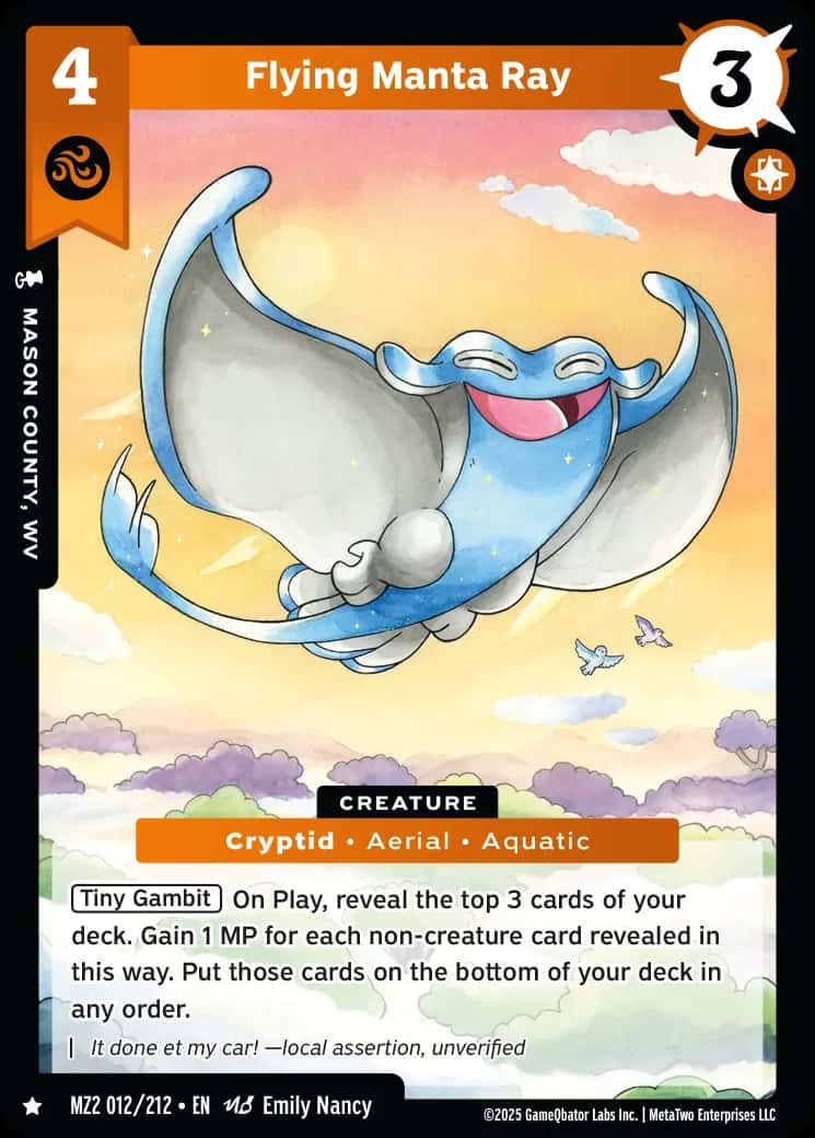 Flying Manta Ray
