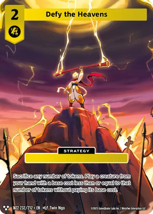 Defy the Heavens card