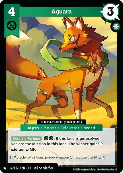 Creature card example