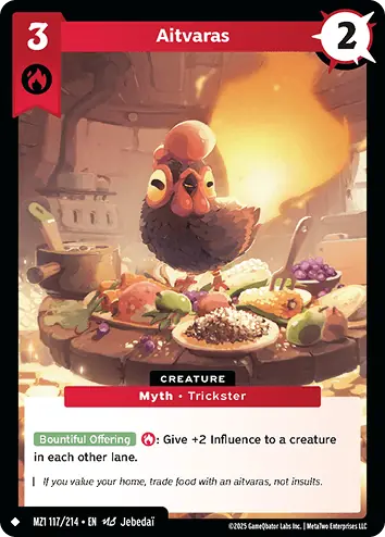 Uncommon rarity card example