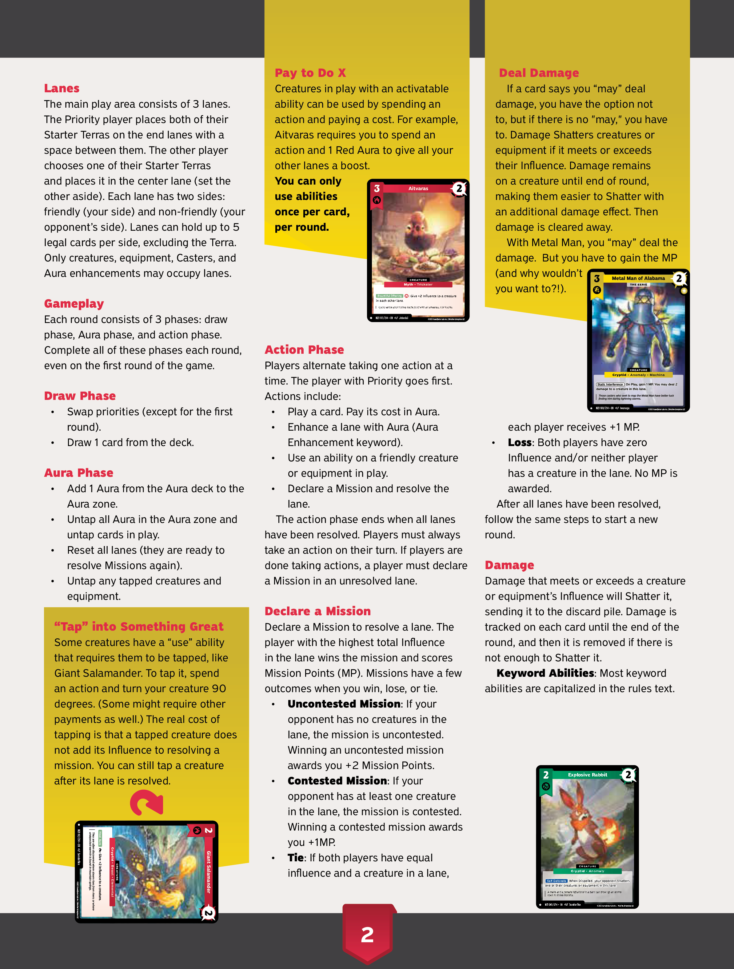 Quick Play Demo Rules page 3
