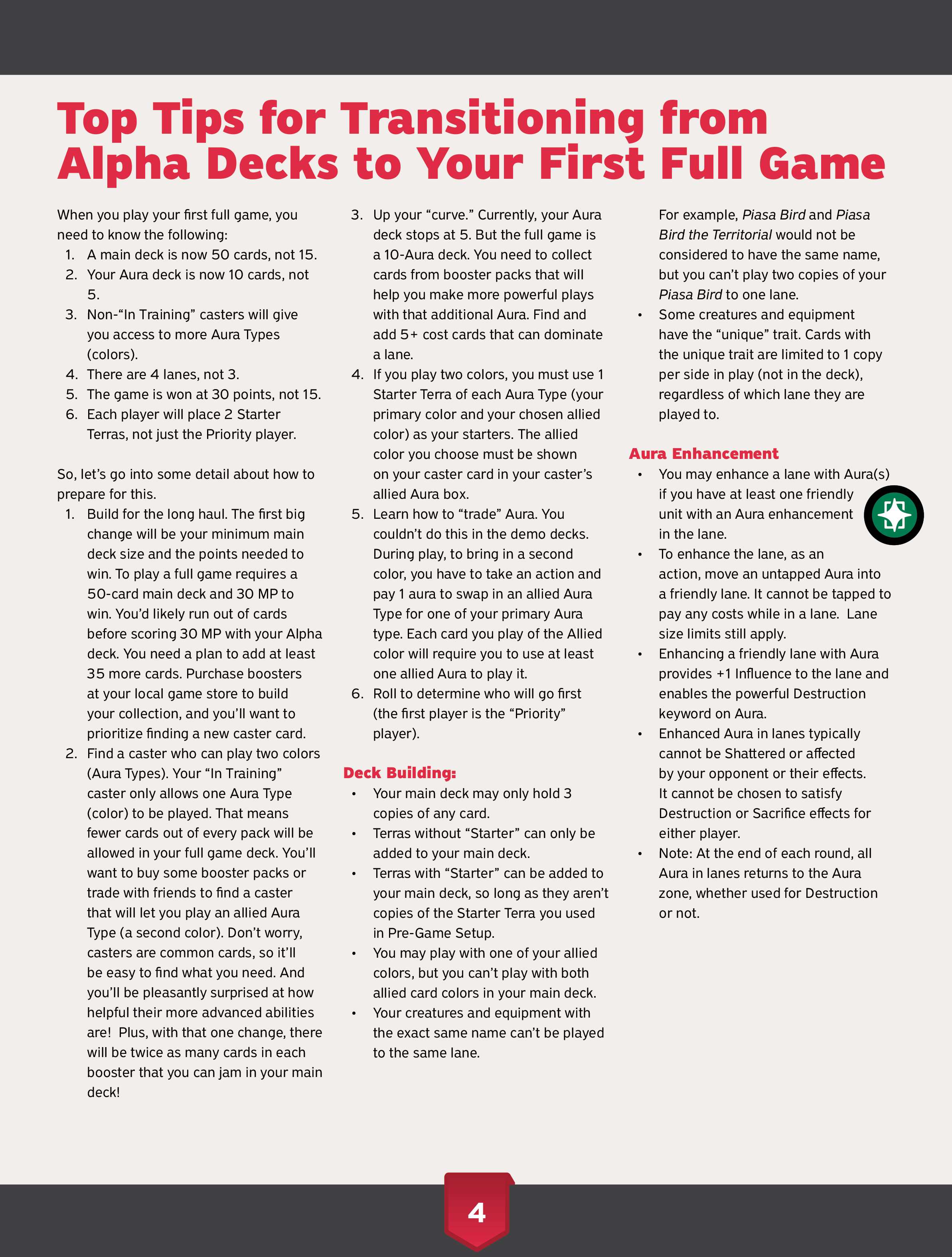 Quick Play Demo Rules page 5